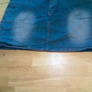 No Fuze Blue Jeans Skirt Size 24